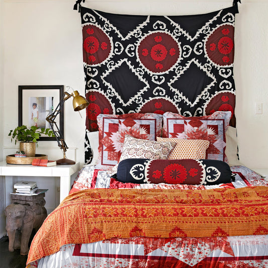 Native Star Flower Red Bedding Sets MT020609ABS