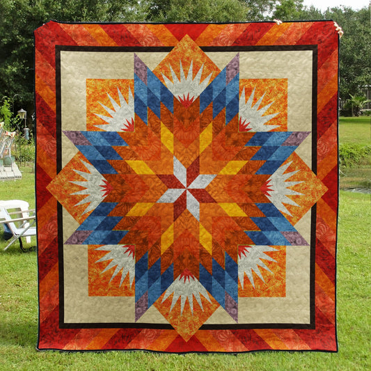 Native Star Flower Quilt Blanket MT310506A