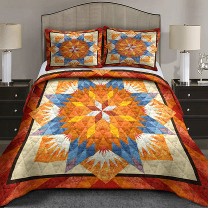 Native Star Flower Quilt Bed Sheet MT310506ABS