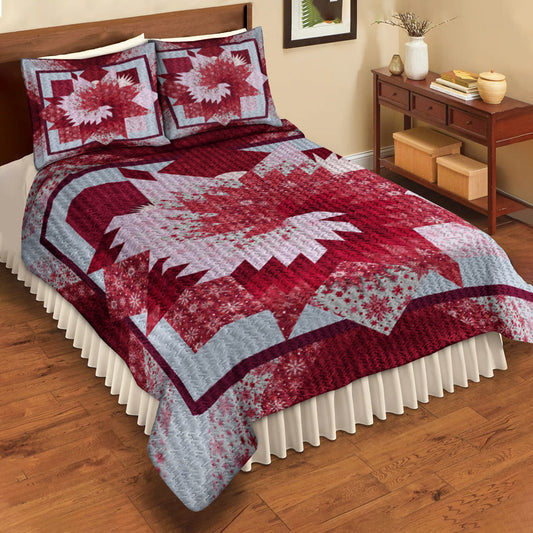 Native Star Flower Quilt Bedding Set MT300504ABS