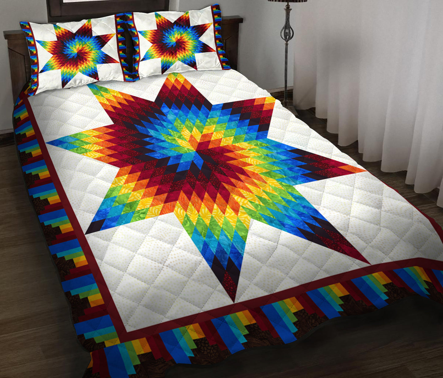 Native American Star Quilt Bedding Set HN230506M