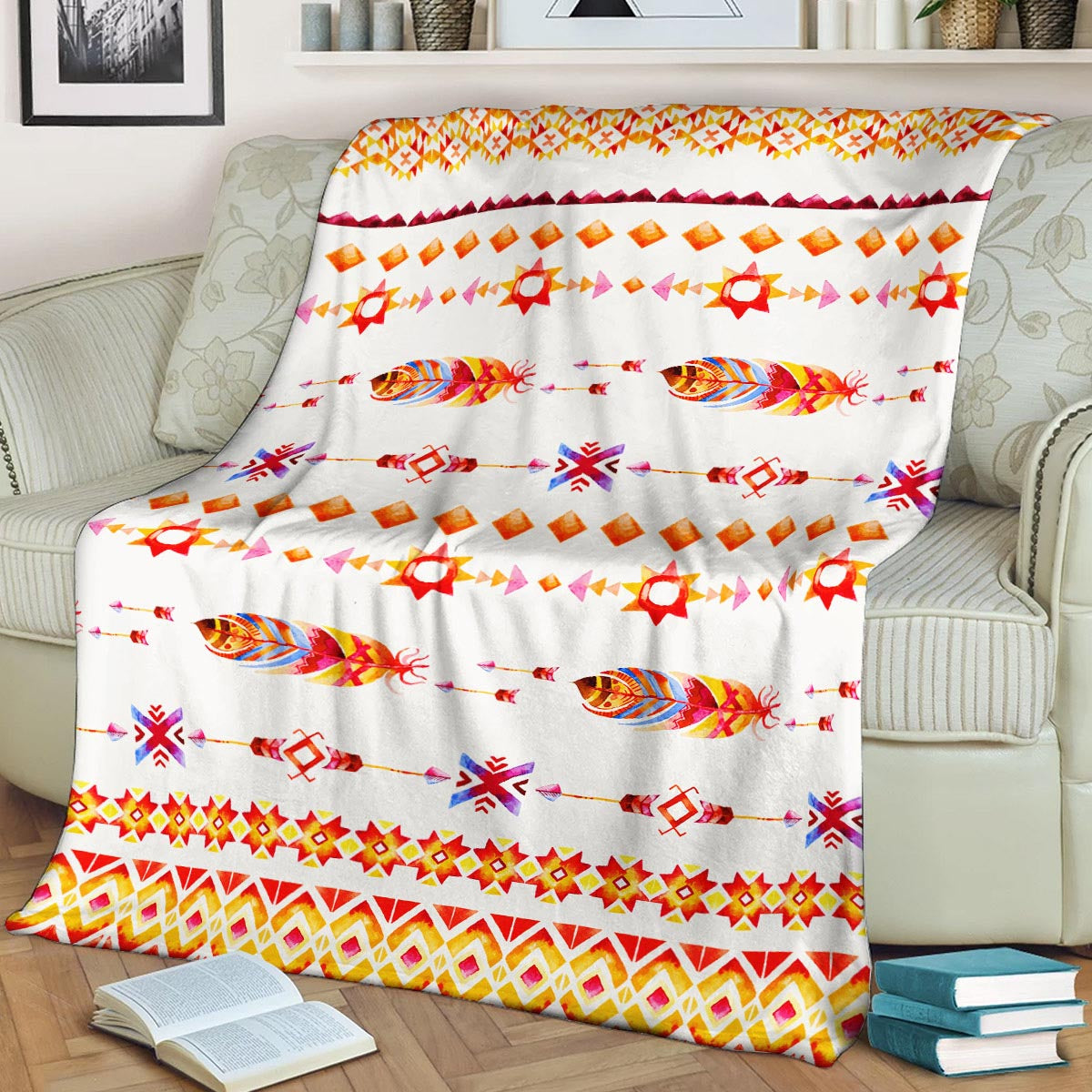 Native America ML280850F Sherpa Fleece Blanket