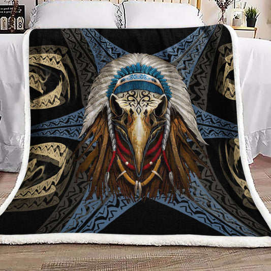 Native American BL190974F Sherpa Fleece Blanket