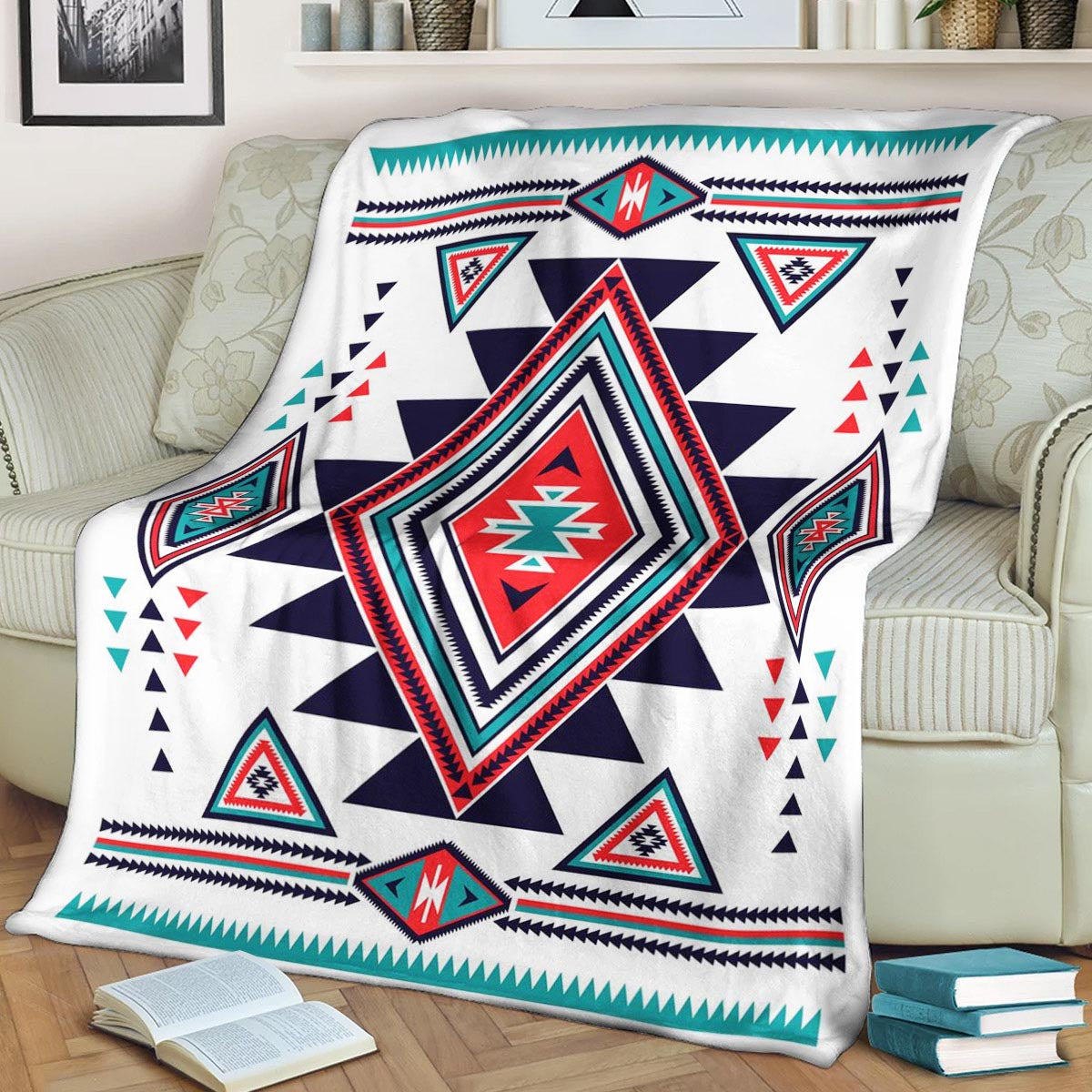 Native American BT080990F Sherpa Fleece Blanket