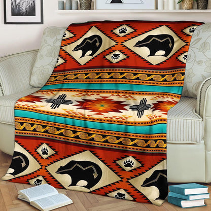 Native American BT220834F Sherpa Fleece Blanket