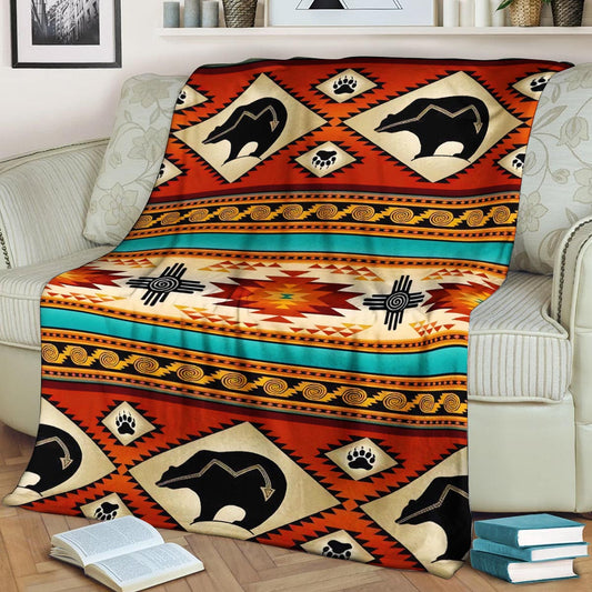 Native American BT220834F Sherpa Fleece Blanket