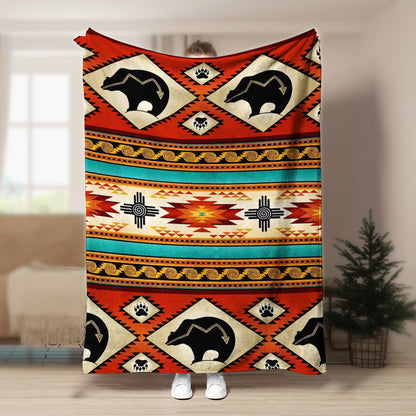 Native American BT220834F Sherpa Fleece Blanket