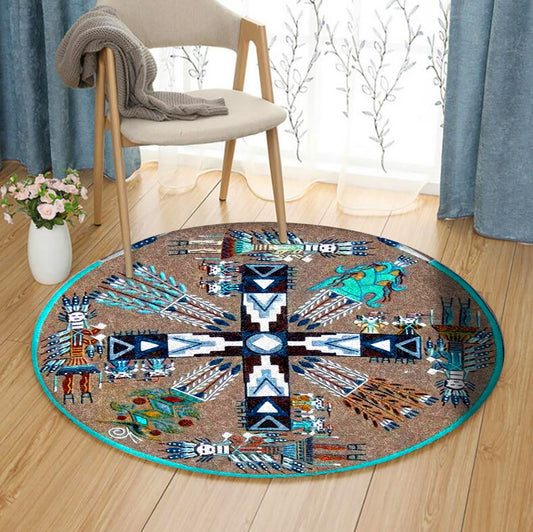 Native American BT230815RR Round Area Rug