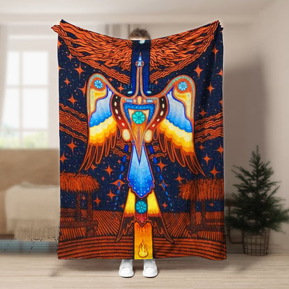 Native American BT240858F Sherpa Fleece Blanket