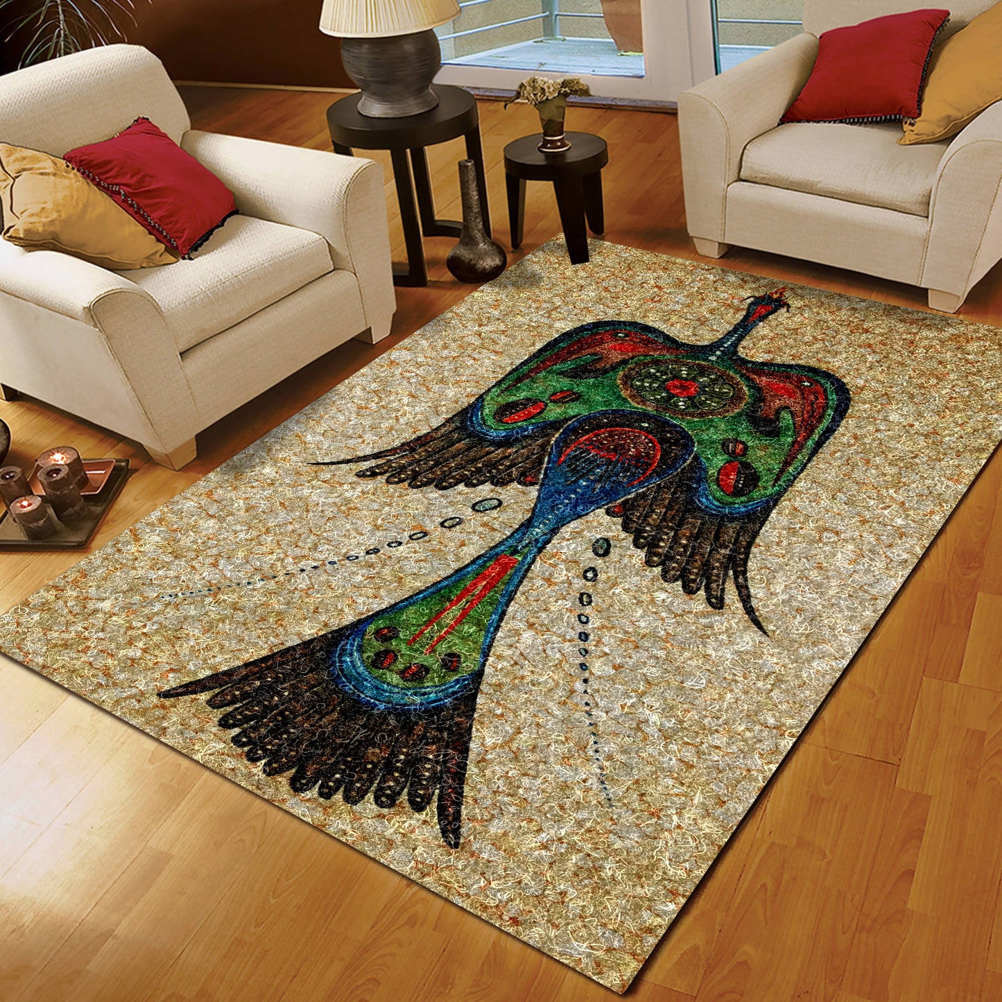 Native American Bird TN160845M Rug