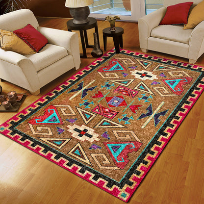 Native American Brown Design CLA1610128R Rug
