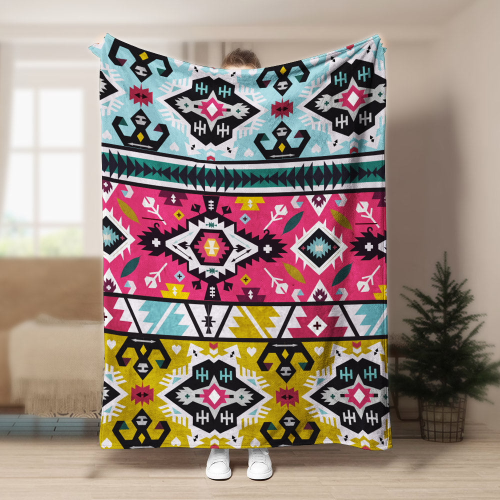Native American CL150845MD Sherpa Fleece Blanket