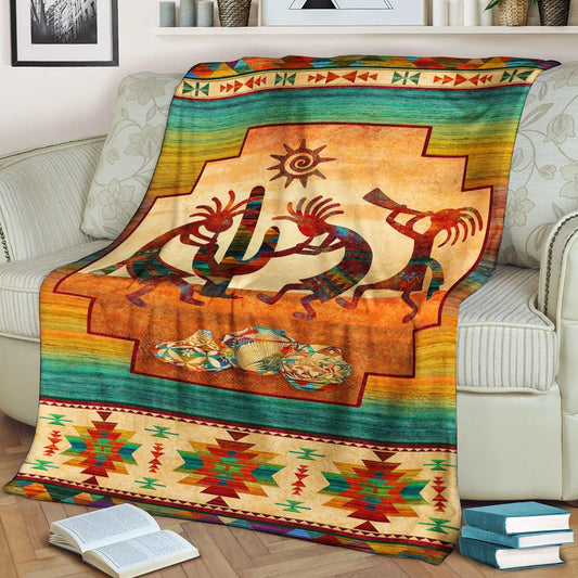 Native American DD080991F Sherpa Fleece Blanket