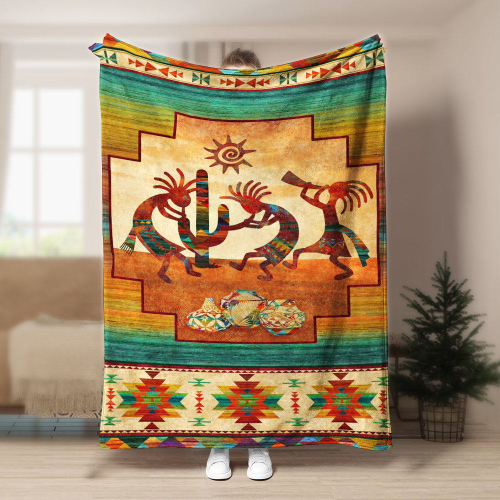 Native American DD080991F Sherpa Fleece Blanket