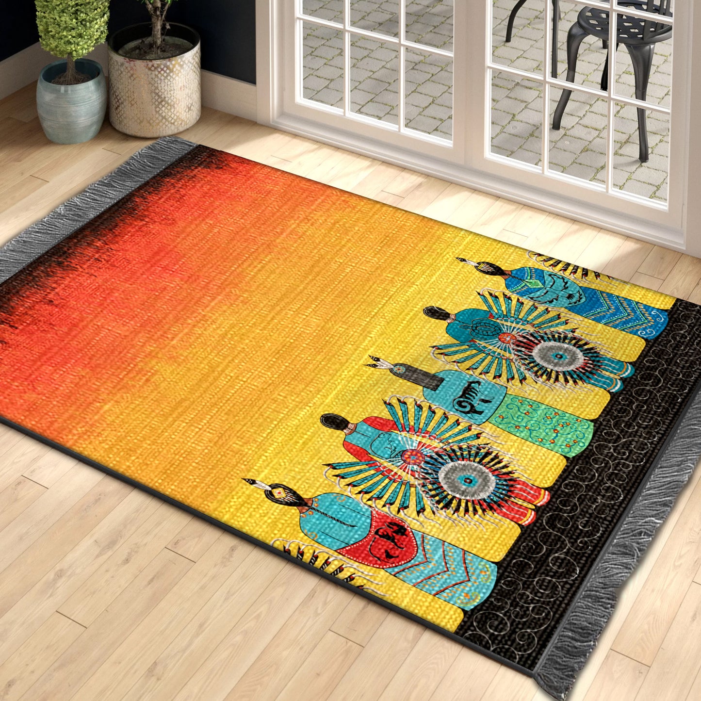 Native American DD230826O Decorative Floor-cloth