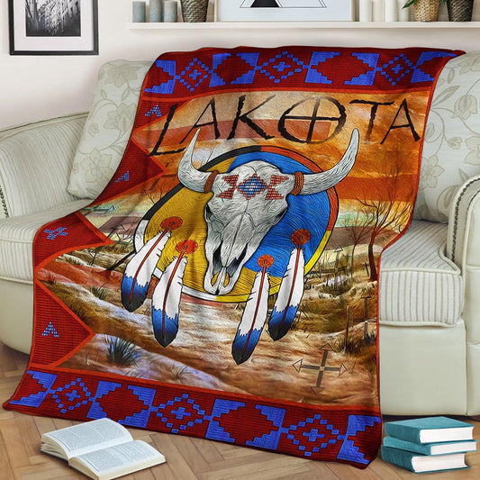 Native American DD280851F Sherpa Fleece Blanket