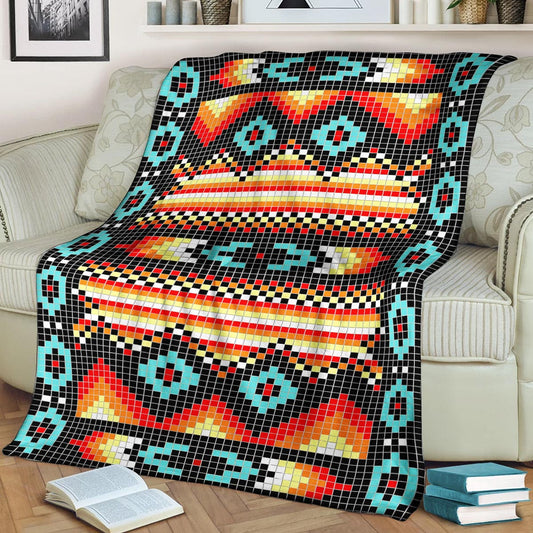 Native American DP170851F Sherpa Fleece Blanket