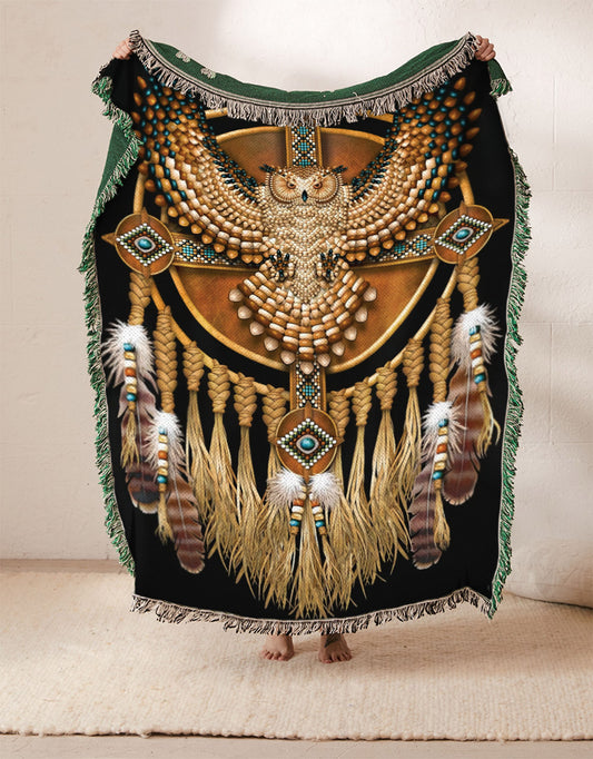 Native American Dreamcatcher Owl DD1110109S Throw Blankets For Sofa