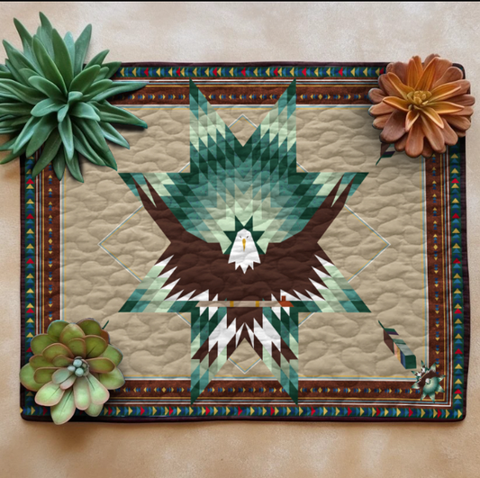 Native American Eagle HN201001YPM Quilted Placemats