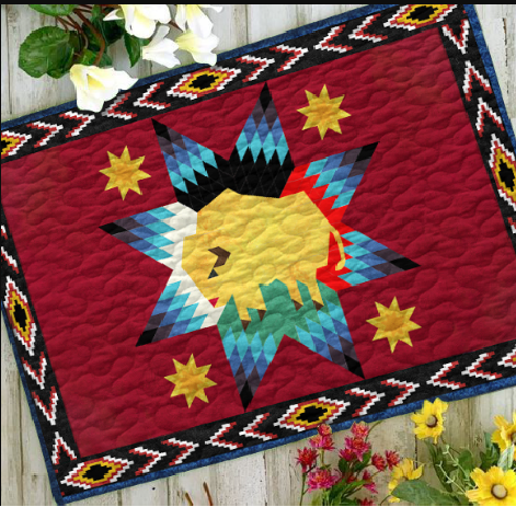 Native American HM27022304BLPM Quilted Placemats