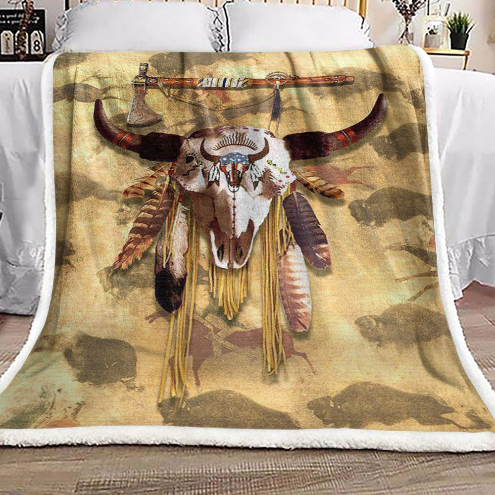 Native American HN0310164F Sherpa Fleece Blanket