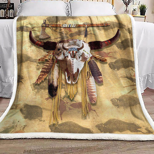 Native American HN0310164F Sherpa Fleece Blanket