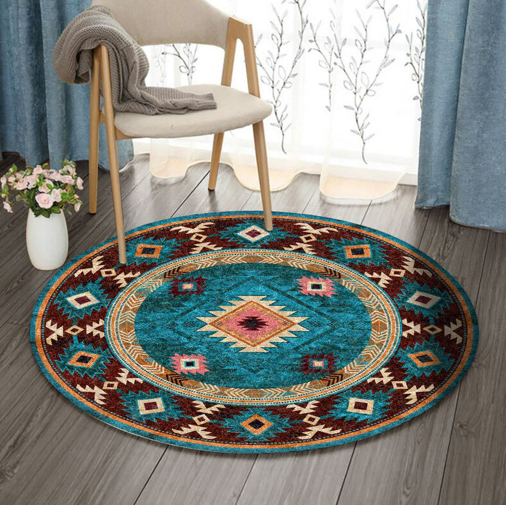 Native American HN250967RR Round Area Rug – Charming Favor