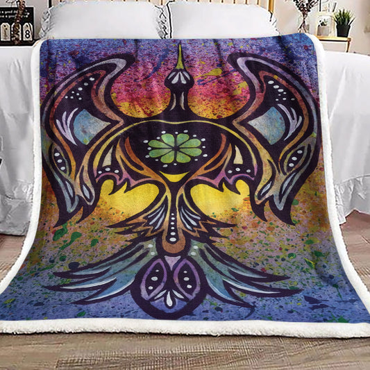Native American Peyote Bird DD0910104F Sherpa Fleece Blanket