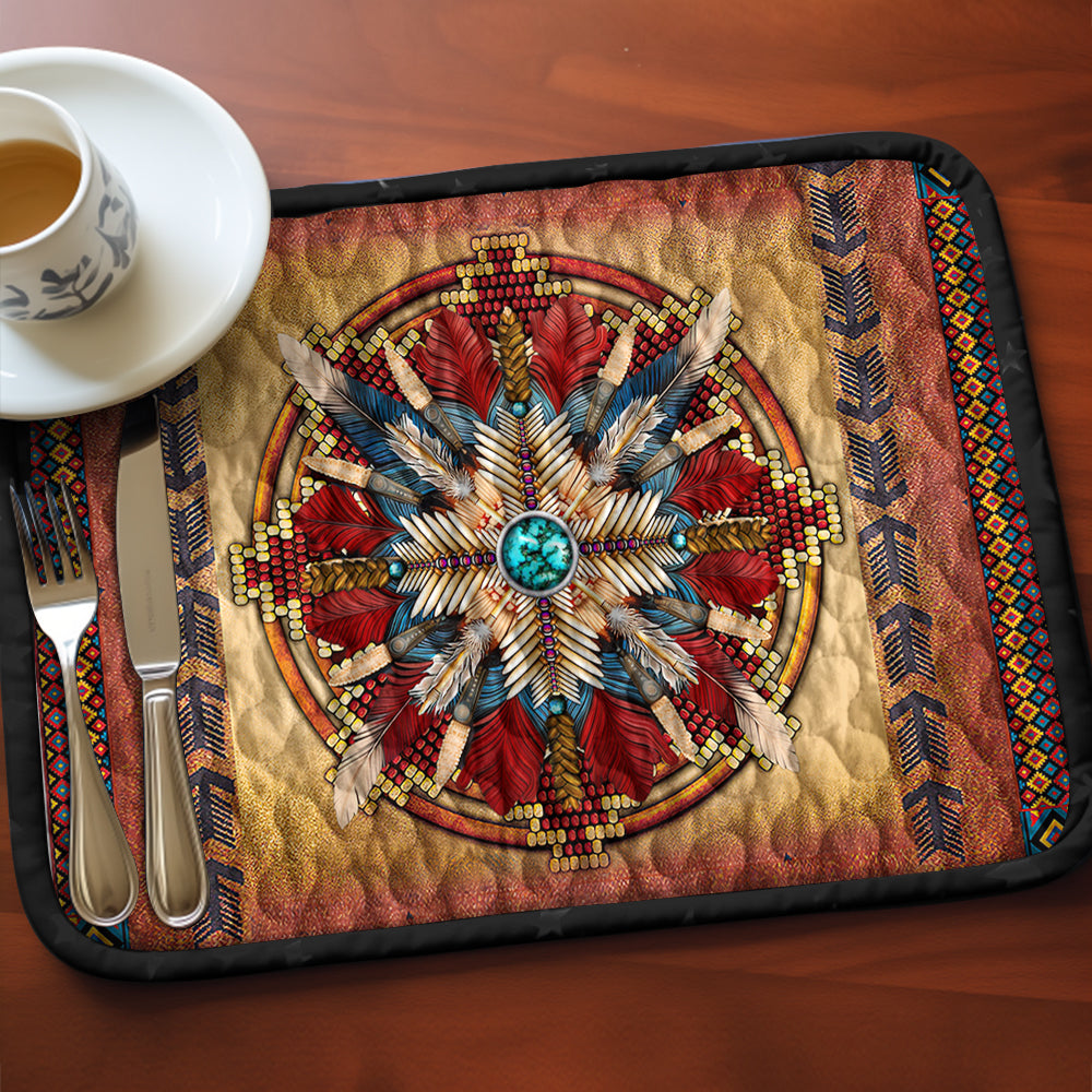 Native American MN081108PM Quilted Placemats Charming Favor