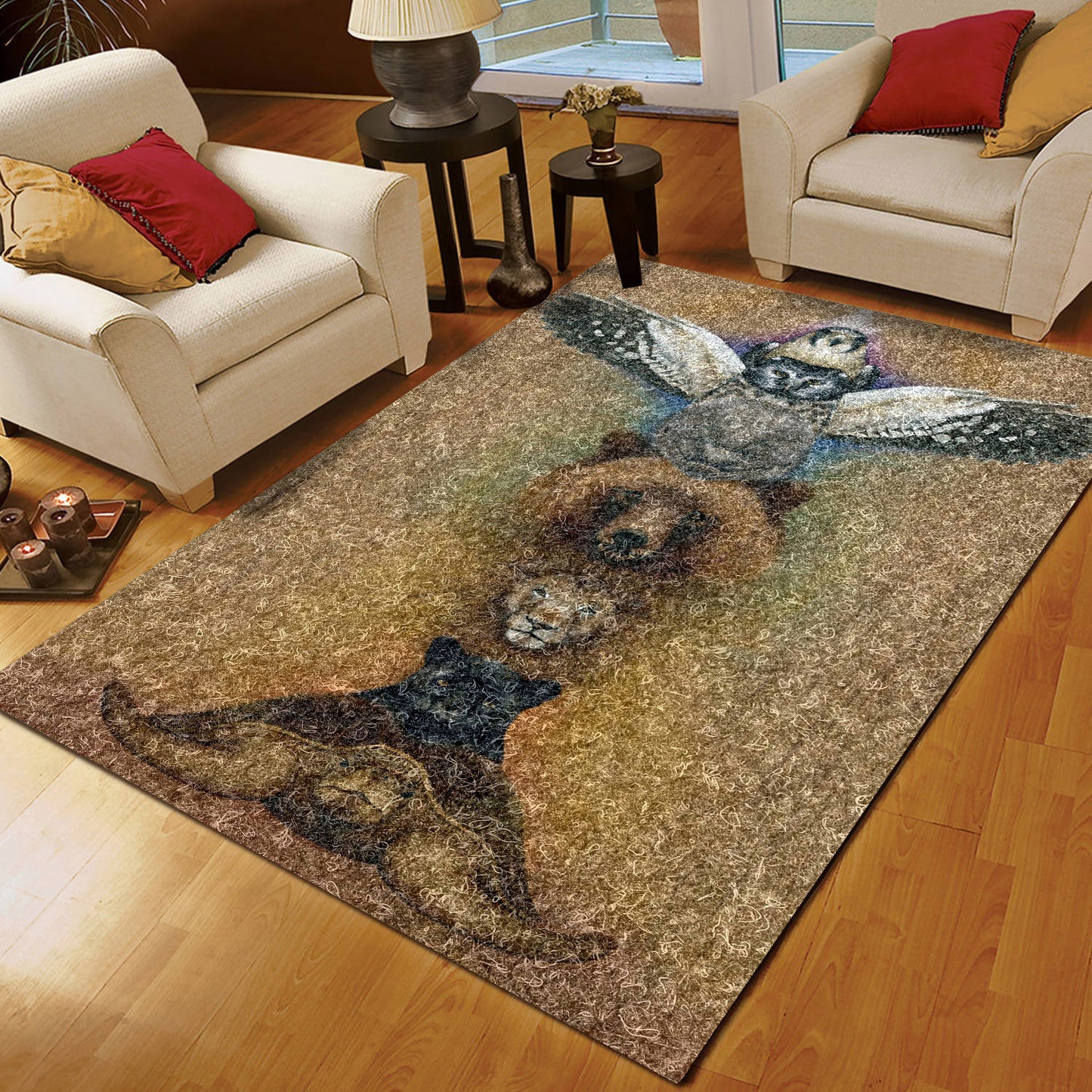 Native American Spirit Animal DD230856R Rug