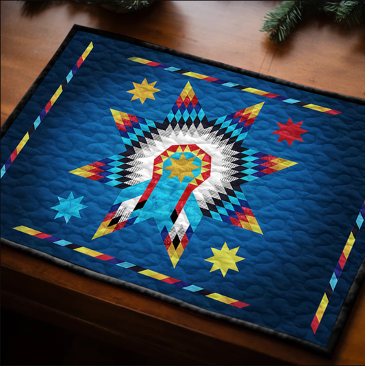 Native American Star CLA1510298QPM Quilted Placemats