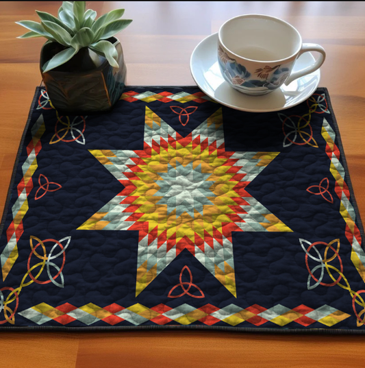 Native American Star HN250501MPM Quilted Placemats