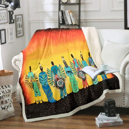 Native American TN270857F Sherpa Fleece Blanket
