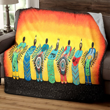 Native American TN270857F Sherpa Fleece Blanket