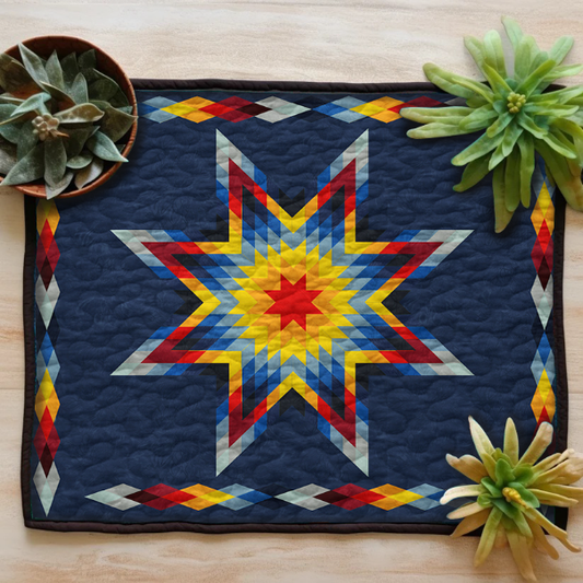 Native American Tribal Star TN270505DPM Quilted Placemats