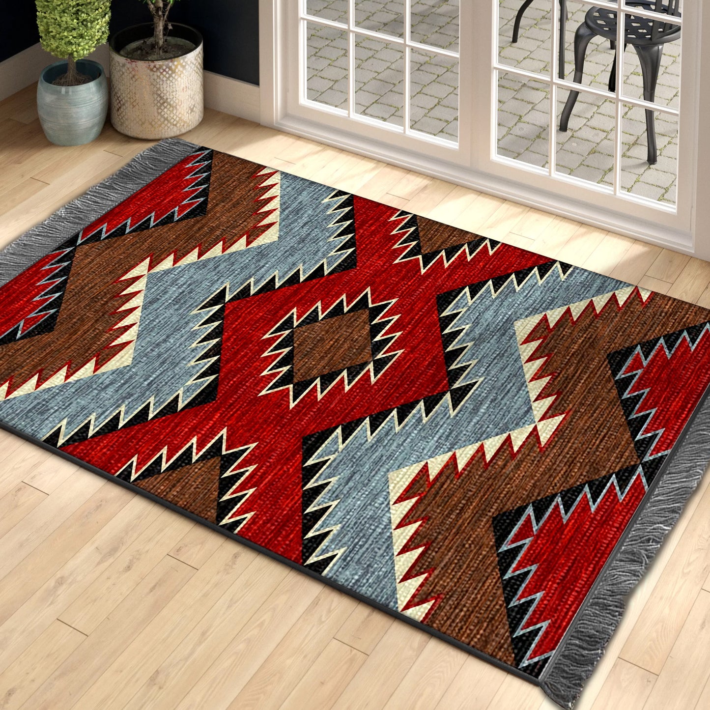 Native American BT260824O Decorative Floor-cloth