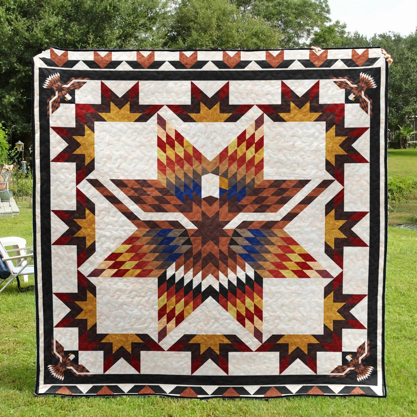 Native American Star Quilt Blanket HN02032301BL