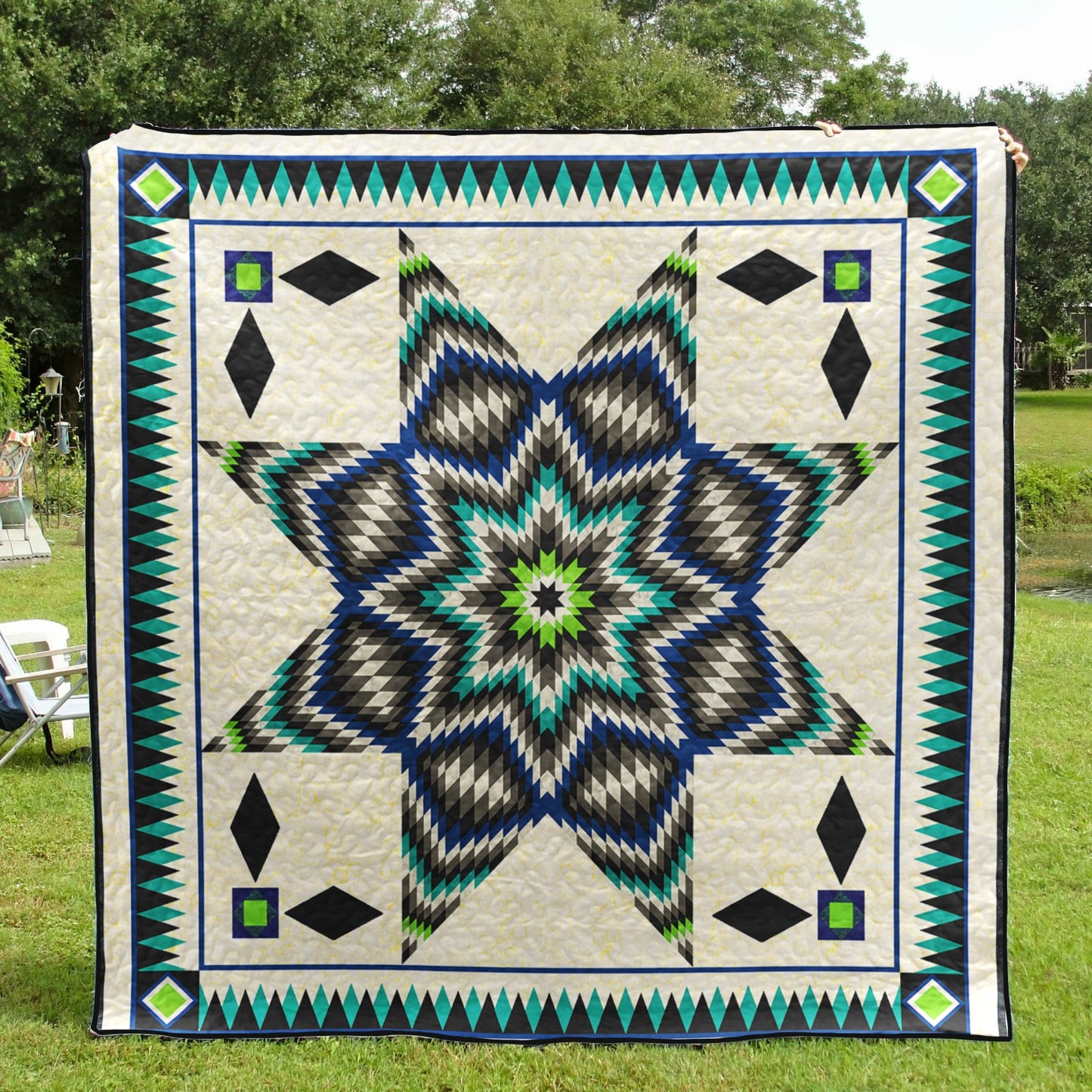 Native American Star Quilt Blanket HN02032302BL