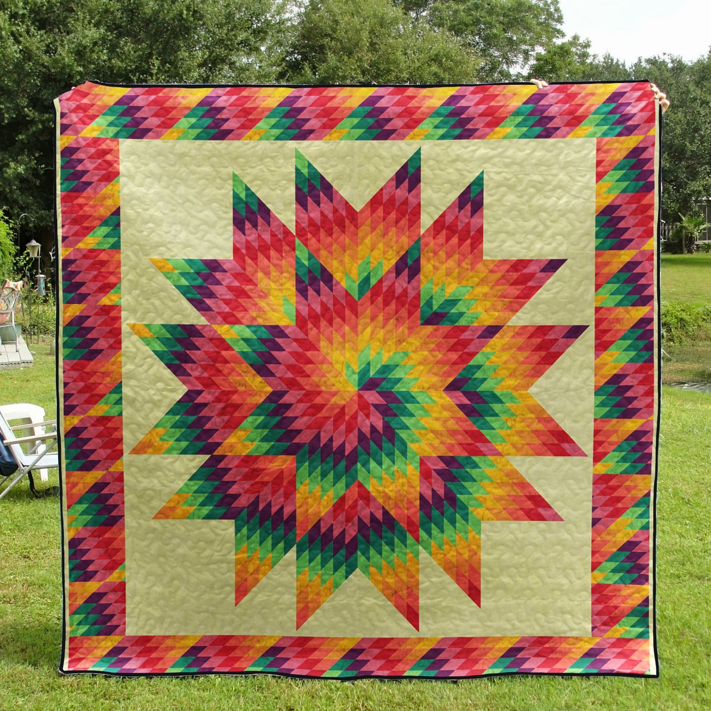 Native American Star Quilt Blanket HN02032303BL