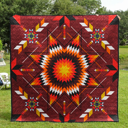 Native American Star Quilt Blanket HN28022301BL