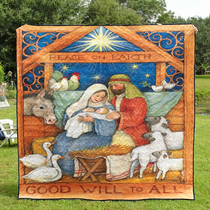 Nativity CLA08110664Q Quilt Blanket