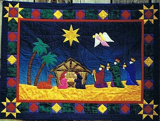 Nativity Scene CLM0111200 Quilt Blanket