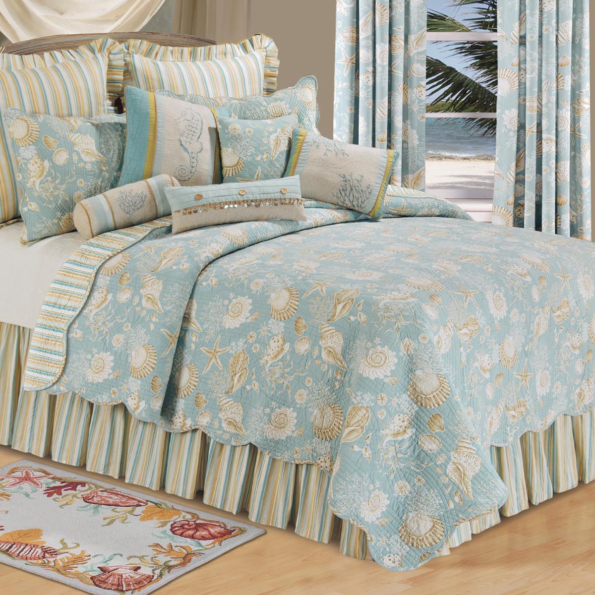 Natural Shells CLA16110568B Quilt Bedding Set