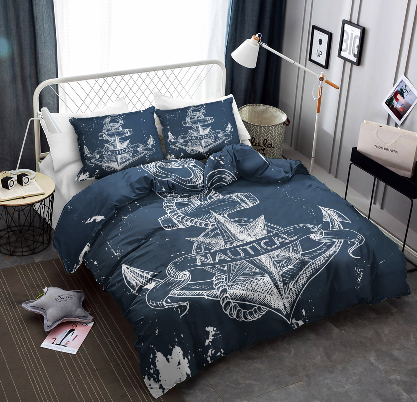 Nautical Anchor Compass CLH011059B Bedding Sets