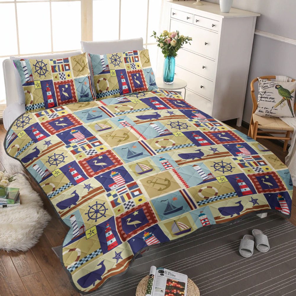 Nautical CLA0510311B Quilt Bedding Set