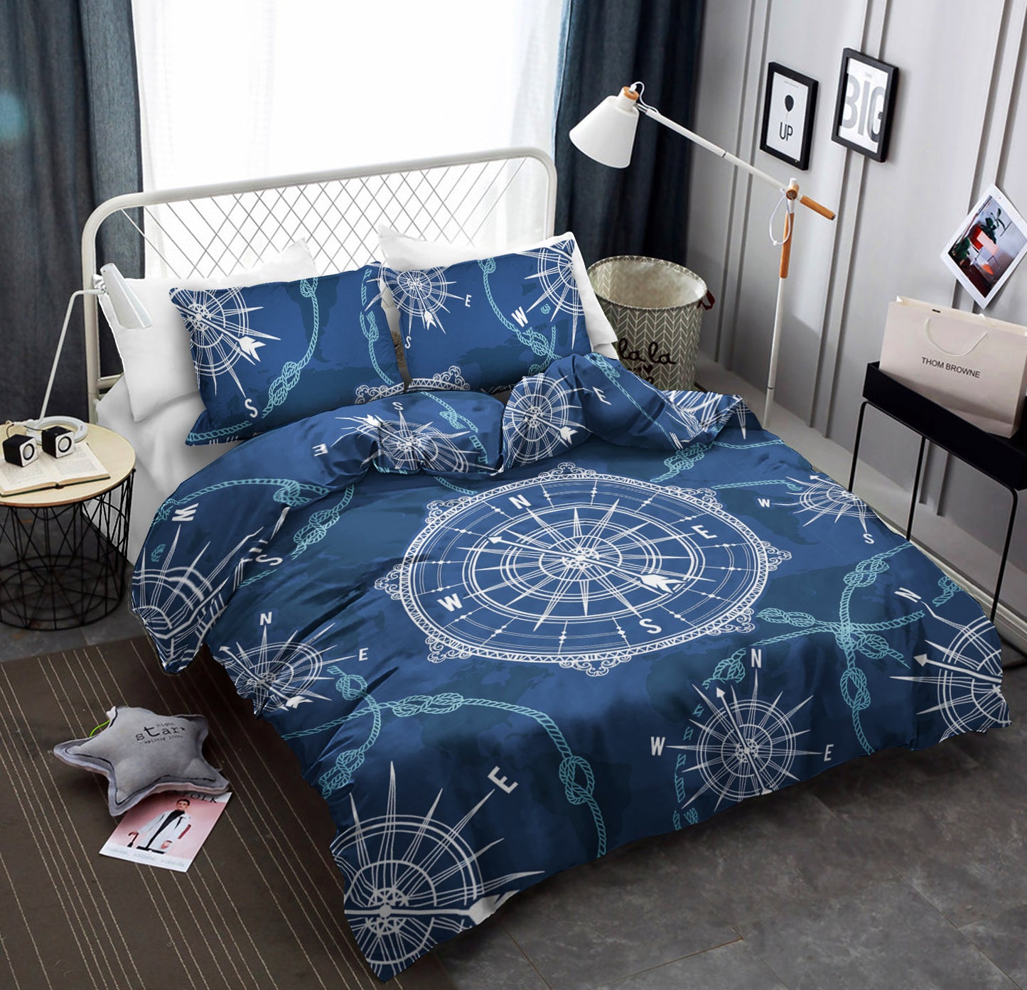 Nautical Compass Print CLA19100665B Bedding Sets