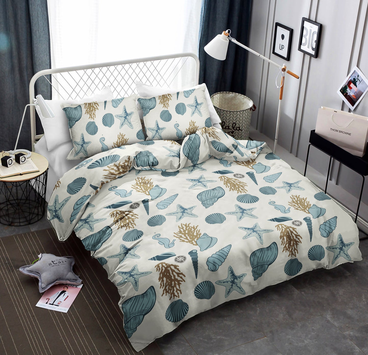 Nautical Seashell Starfish CLA0510322B Bedding Sets