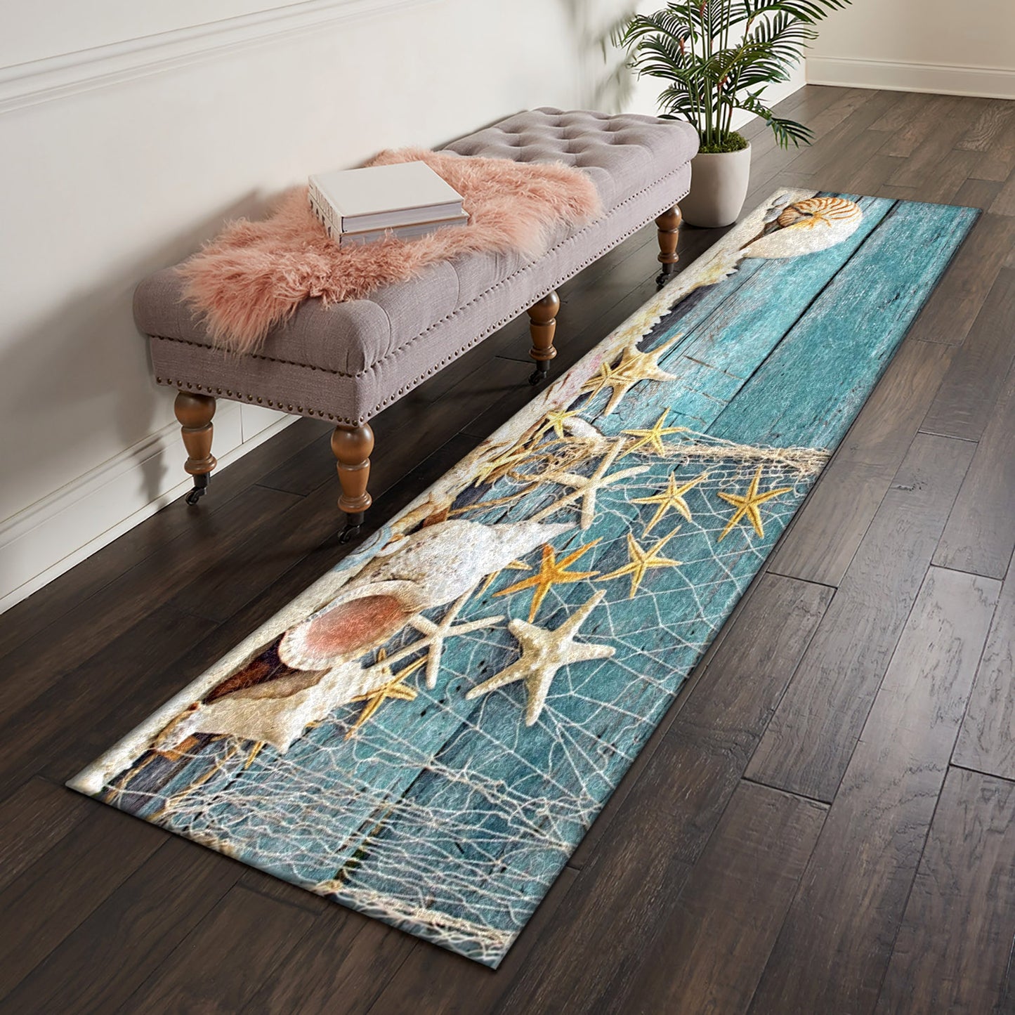 Nautical Starfish CLP0810061R Runner Rug