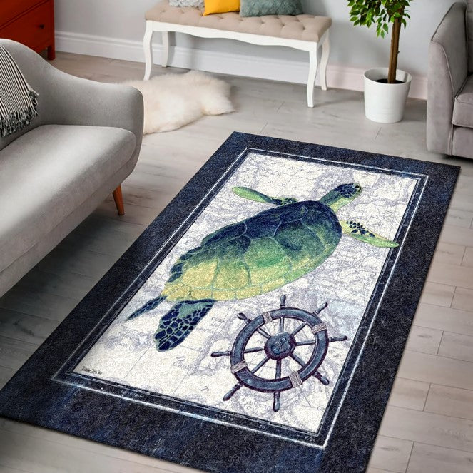 Nautical Turtle Sea Life CLT091012A Rug