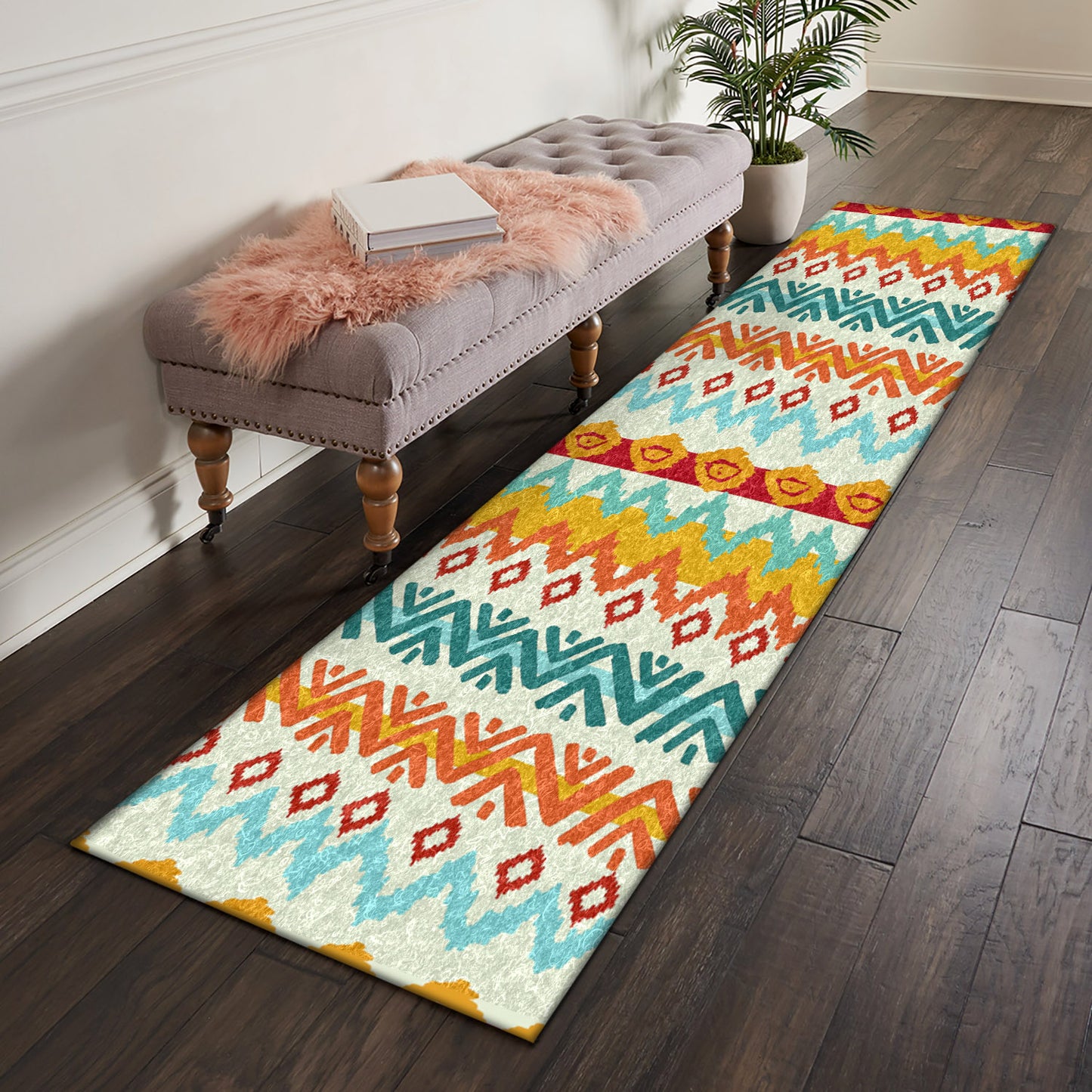 Navajo Pattern NN091026N Runner Rug